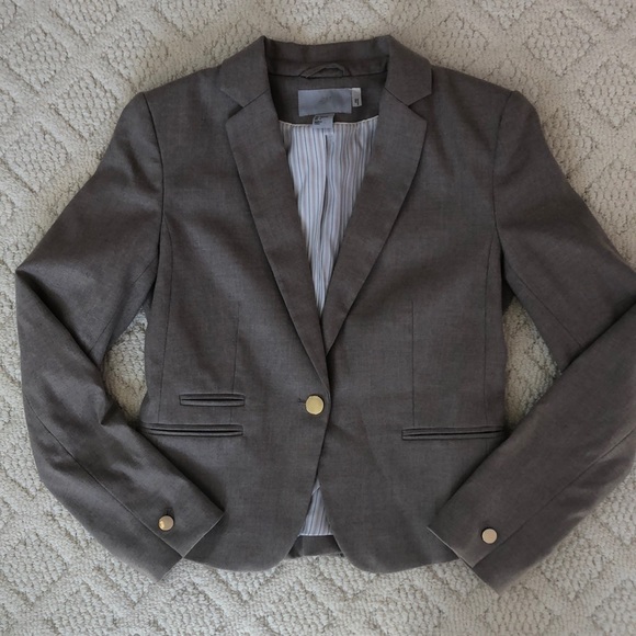H&M beige blazer, size 6 - Picture 1 of 5